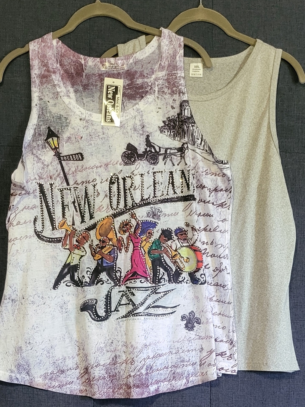 New Orleans Jazz Graphic Tank Tops
